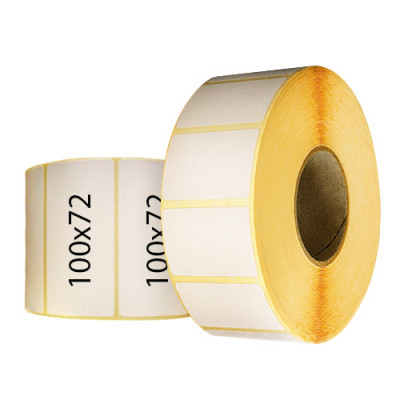 Этикетки 100x72, намотка 2000, d втулки 76, полуглянец Этикетки 100x72, намотка 2000, d втулки 76, полуглянец