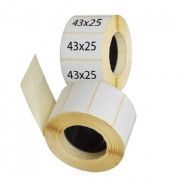 Этикетки 43x25, намотка 1000, d втулки 40, термо