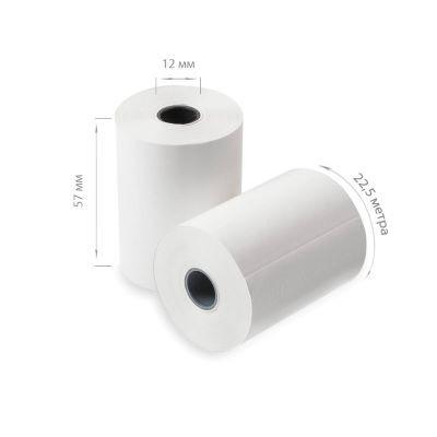 Чековая лента 57х12х30 (22,5 метра, термо) Чековая лента 57х12х30 (22,5 метра, термо)
